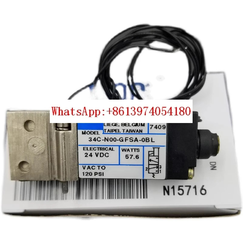 고주파 솔레노이드 밸브 34 C/34B-N00-GDFA/GFSA/GFEA/GEMC-0BL/1KA/1GA