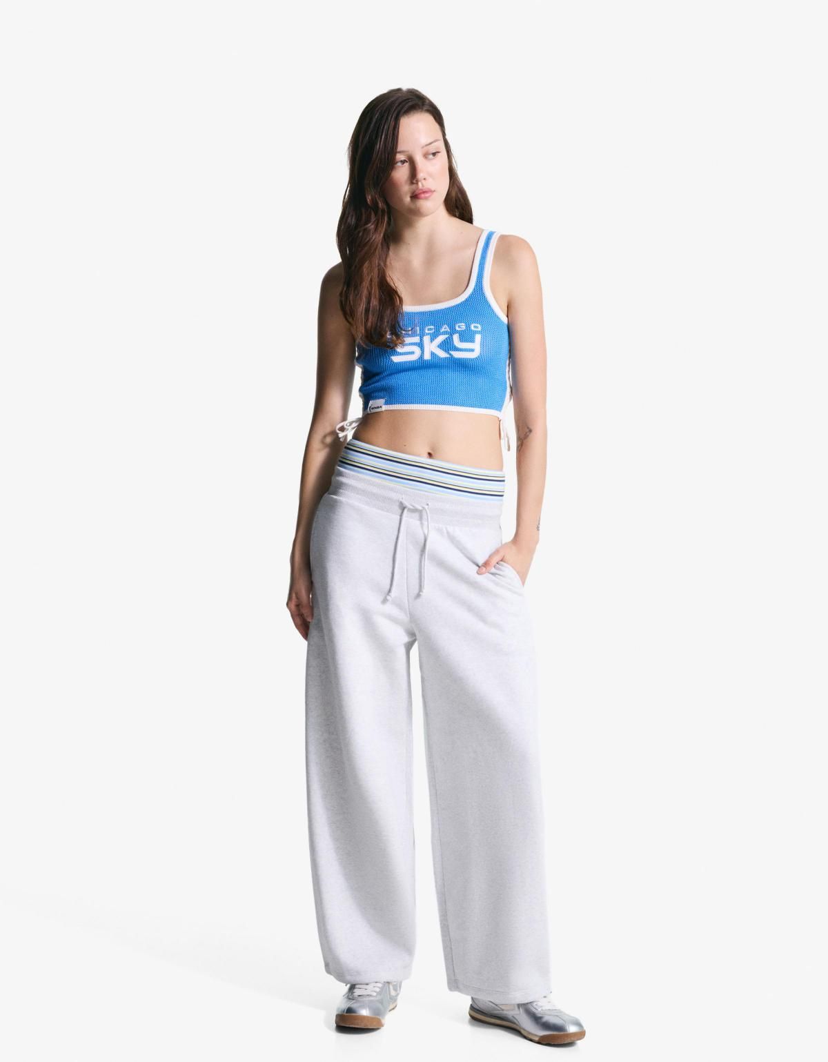 버쉬카 스포츠 WNBA 크롭 스트랩 민소매 탑 8746/686 BLUE - 상세 이미지 2