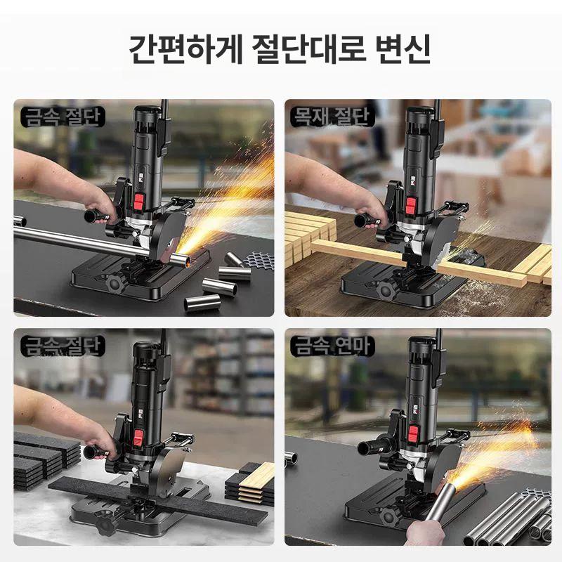 탁상용 소형 멀티커터 코너밀 컷팅 목공용 탁상 단일 프레임 1개 - 상세 이미지 2