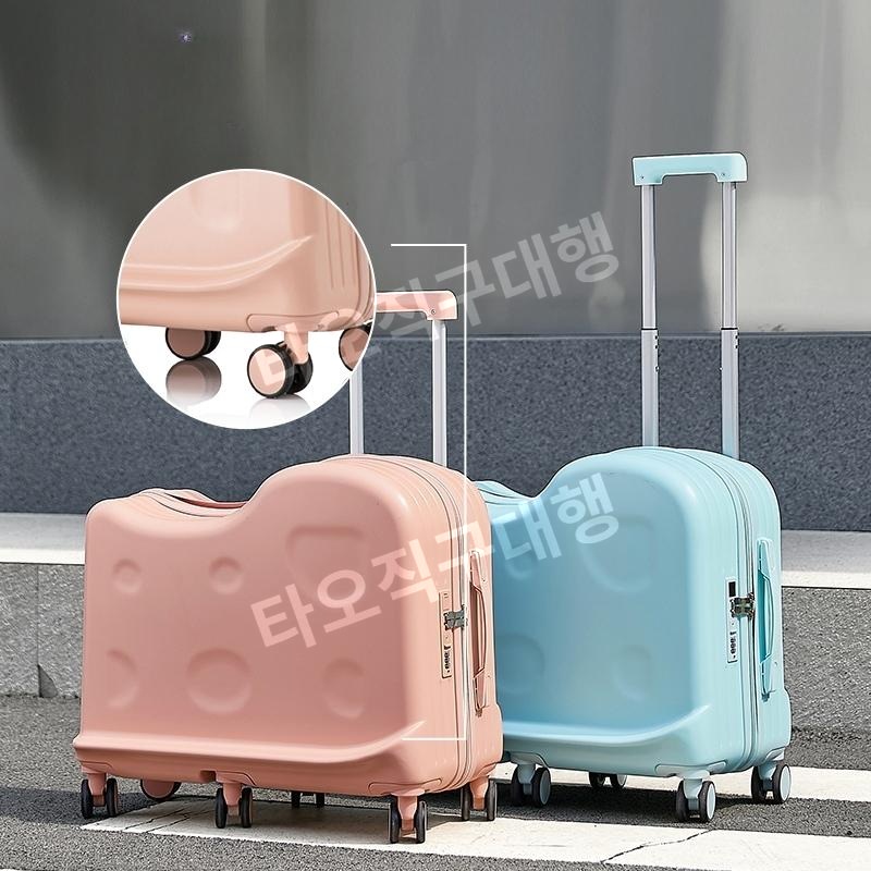 탈수있는캐리어 여행용 가방 타는캐리어 의자 탑승 여행 타는 미니 기내용 탑승형 - 상품 이미지