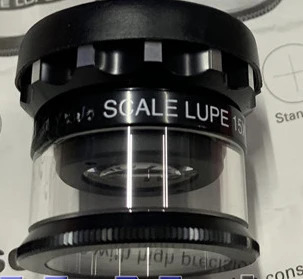 오리지널 일본 SCALE LUPE 15x 스케일 돋보기 -15X