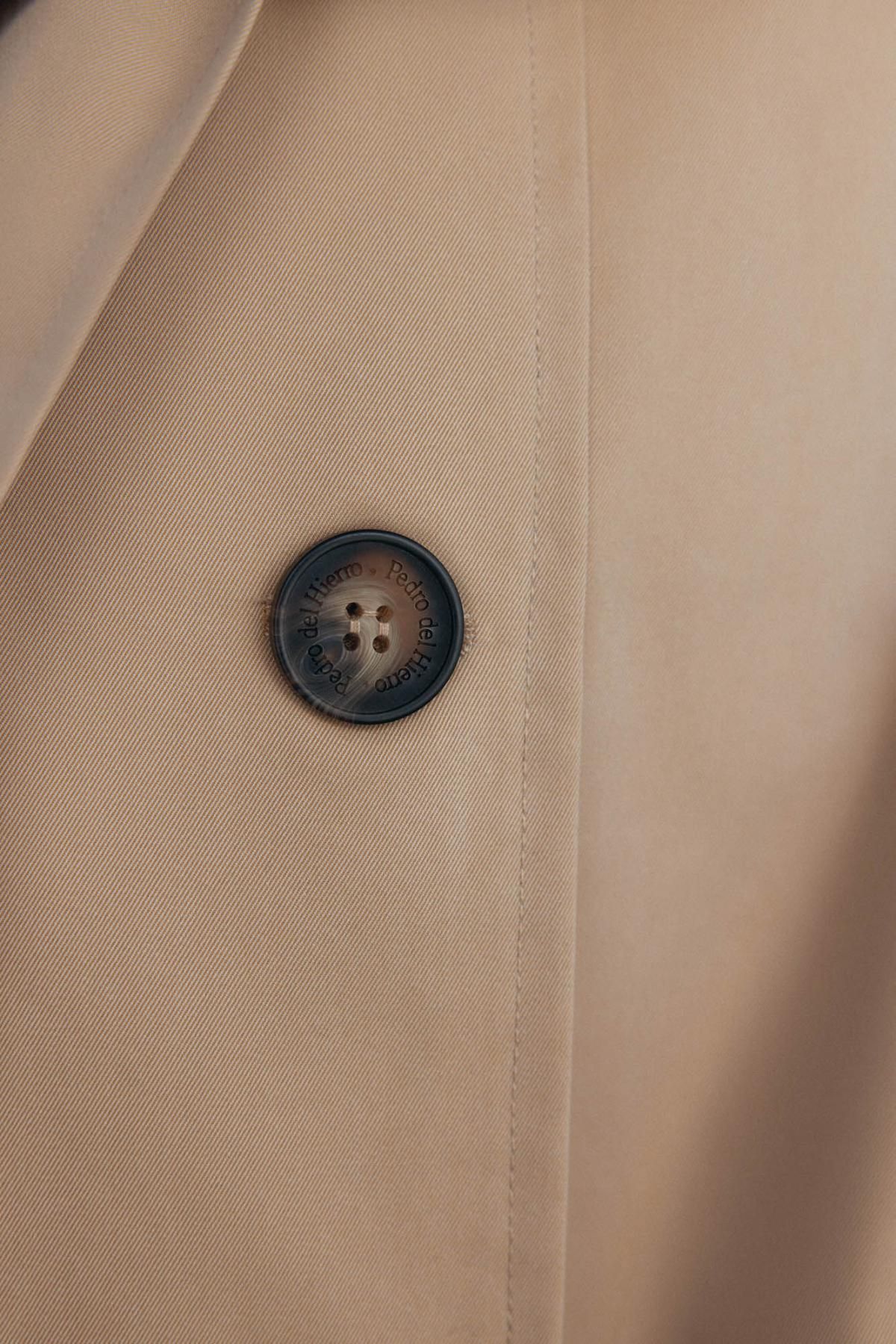 페드로 델 이에로 테크니컬 롱 트렌치코트 벨트 베이지 8572316 BEIGE - 상세 이미지 4