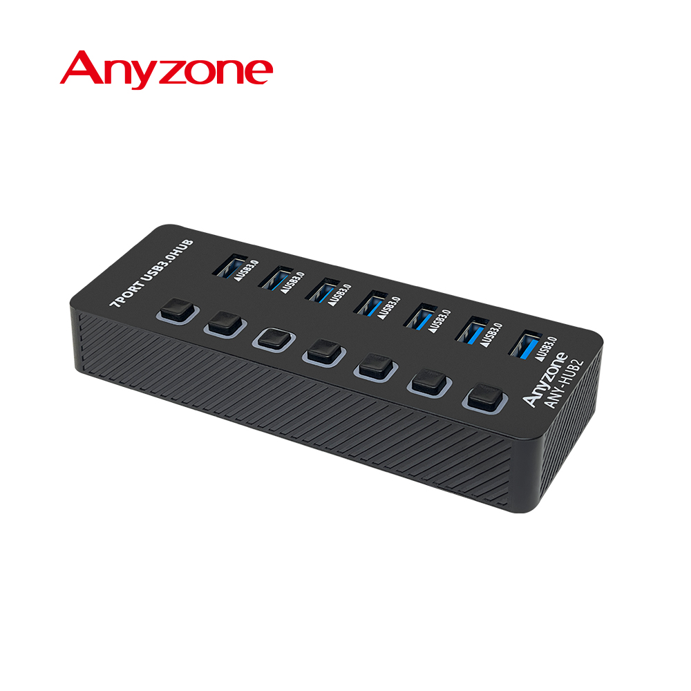 애니존 USB 3.0 A타입 허브 7포트 블랙 무전원 (어댑터별매) ANY-HUB2 - 상세 이미지 5