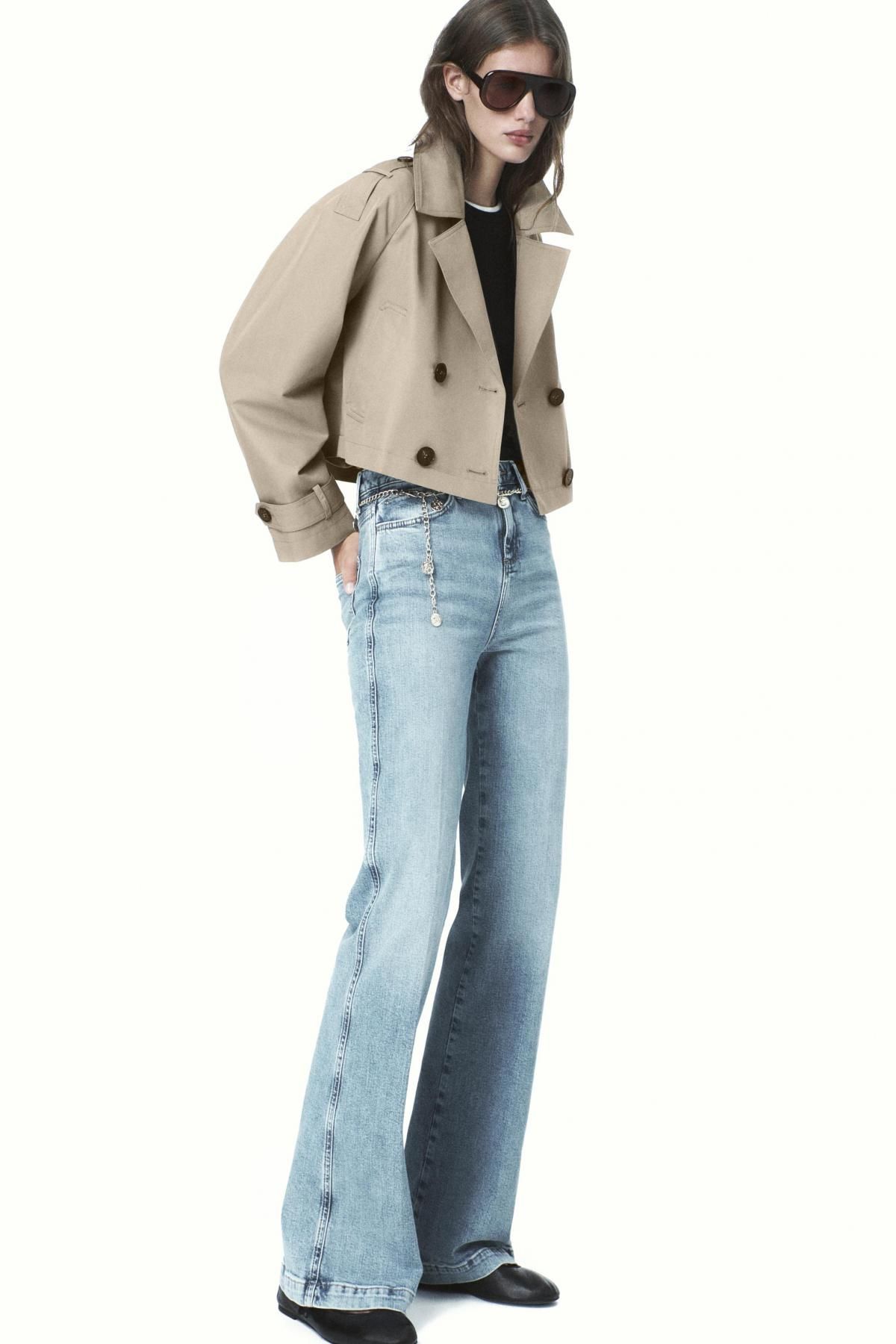 자라 테크니컬 더블브레스트 숏 트렌치코트 3046/259 CAMEL - 상세 이미지 2