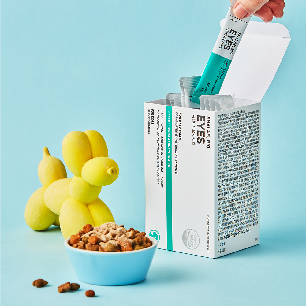 [서울대 수의학 교수 포뮬러] 샤랩바이오 강아지 눈 영양제 아이즈 눈물자국 눈꼽 냄새 항산화 루테인 30포, 1개 - 상세 이미지 2