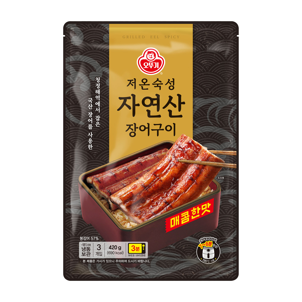 오뚜기 저온숙성 자연산 장어구이 3입 420g 매콤한맛
