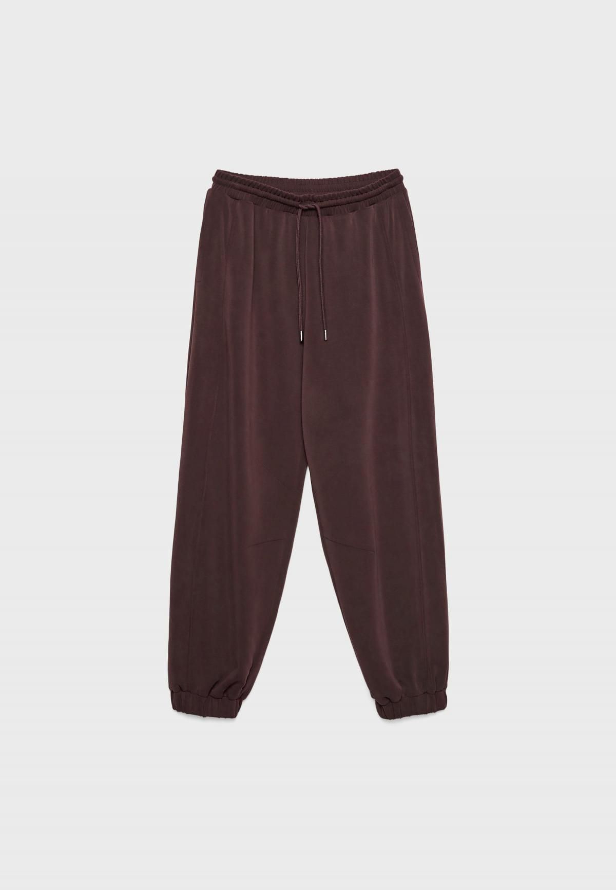 스트라디바리우스 소프트터치 와이드핏 배기 조거팬츠 8739/276 BROWN - 상세 이미지 4