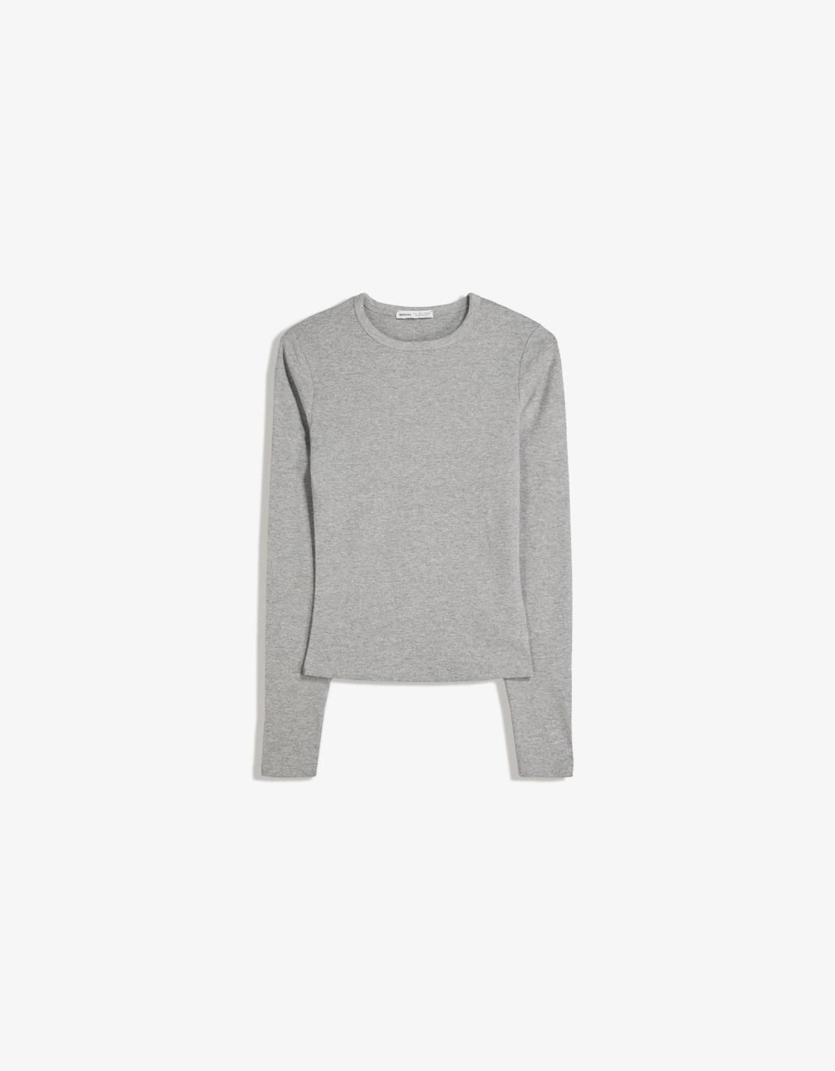 버쉬카 베이직 라이트그레이 긴팔 티셔츠 7802/152 DARK GREY - 상세 이미지 3