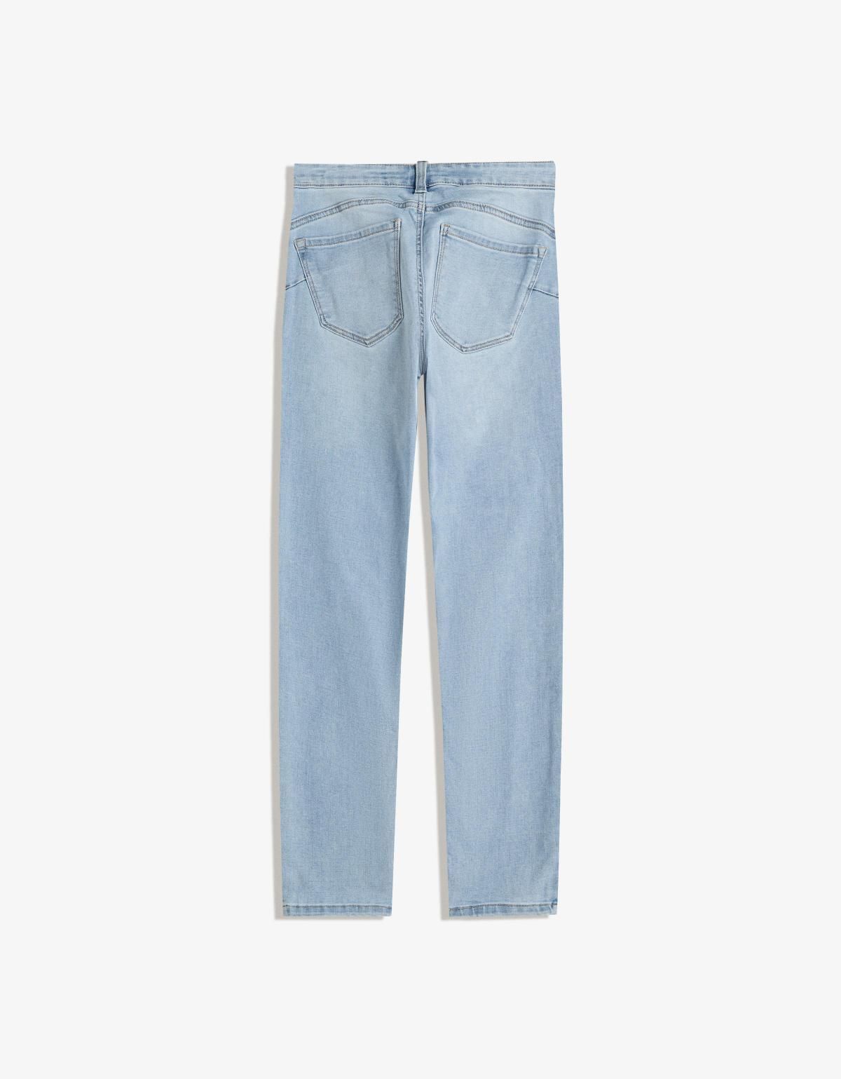 버쉬카 슬림핏 푸쉬업 연청 스키니 데님 진 5265/156 LIGHT BLUE - 상세 이미지 5