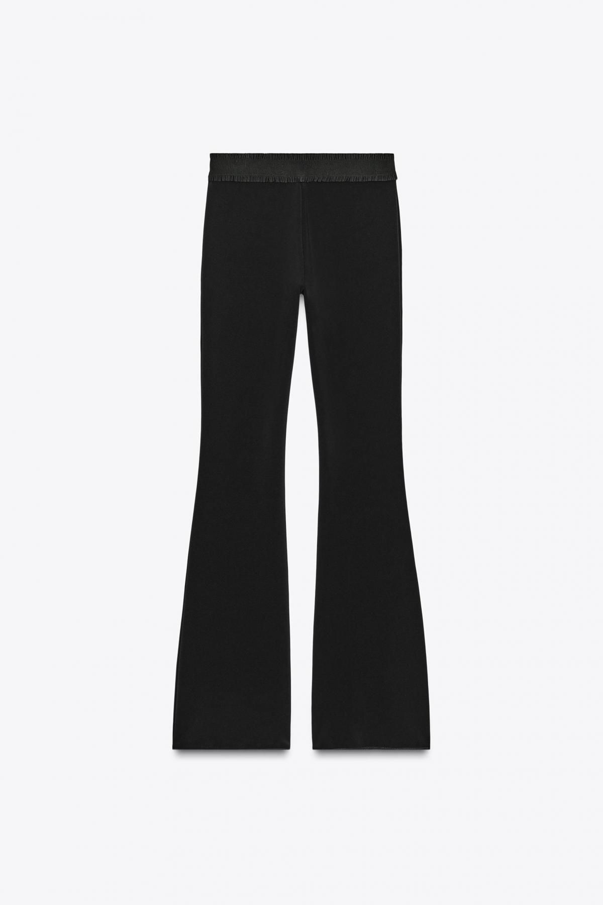 자라 테크니컬 스트레치 플레어 팬츠 5584/131 BLACK - 상세 이미지 5