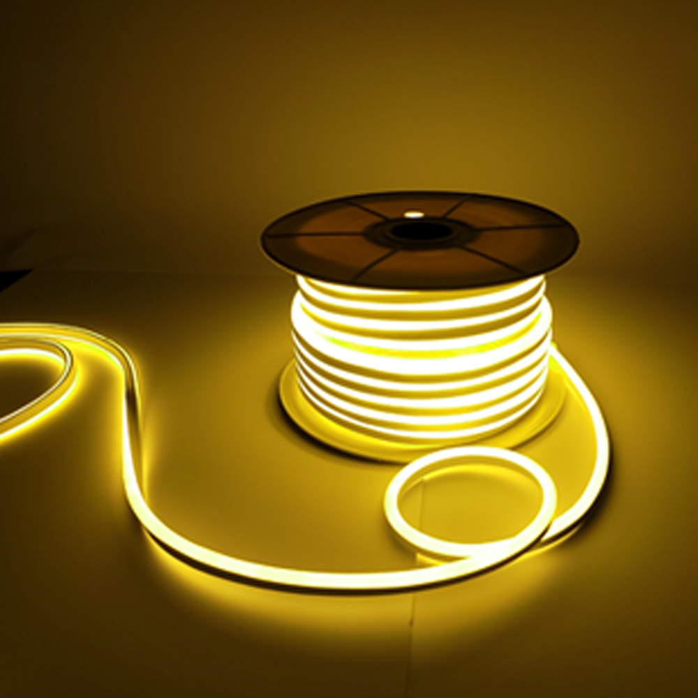 선세이브 LED 네온플렉스 10m AC 220V 전원포함 논네온 줄조명 옐로우