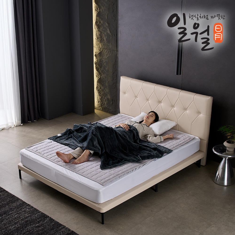 일월 전기매트 프리미엄 순면 토퍼 분리난방 카본매트 탄소 온열매트 더블 - 상세 이미지 3