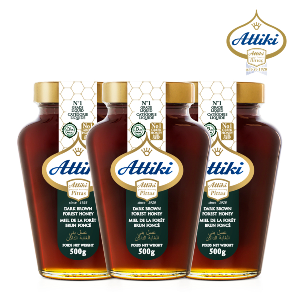 아티키 감로꿀 다크브라운 포레스트 500g, 3개