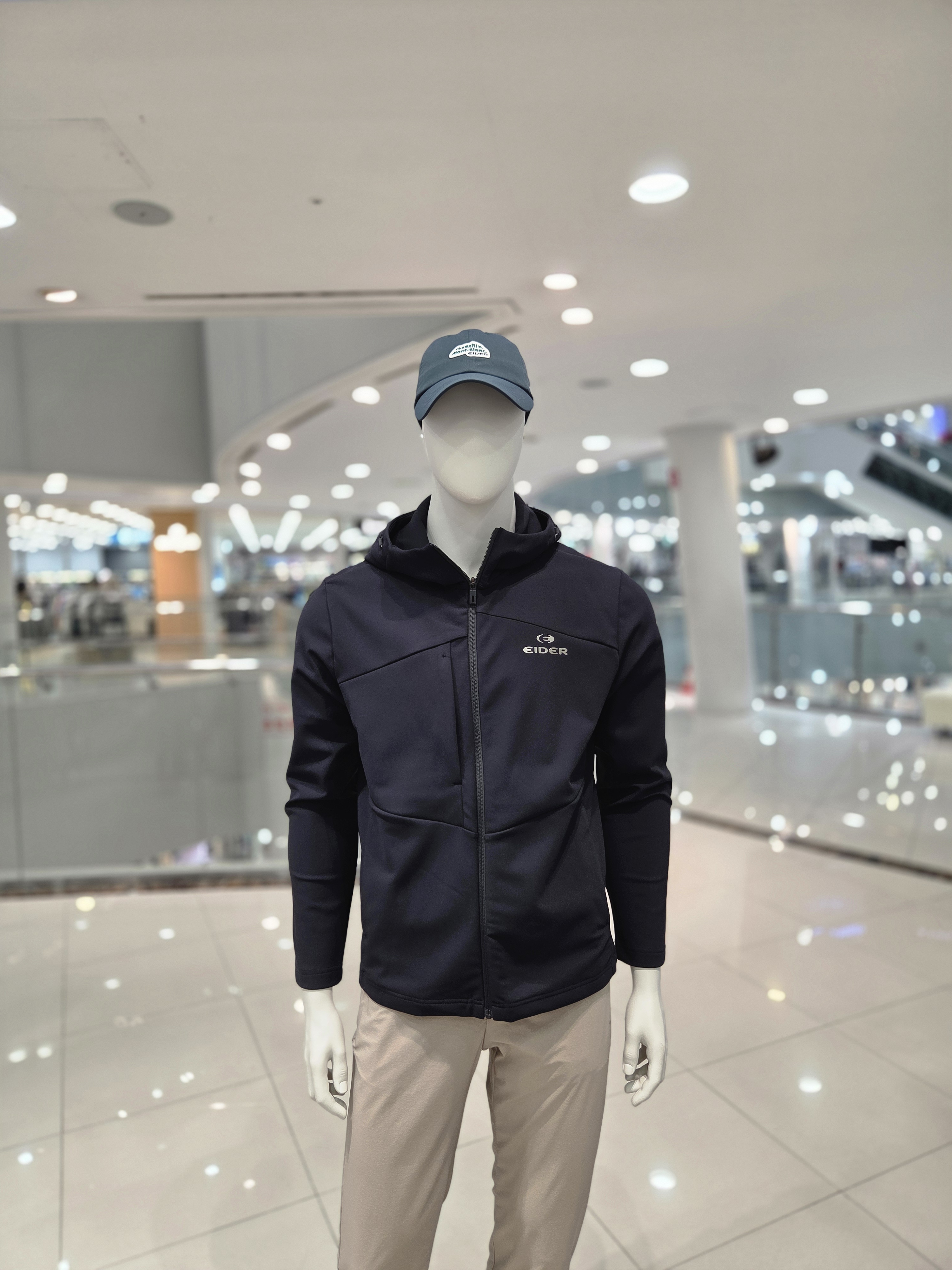 아이더 남성 트레이닝 자켓 후드 집업 플리스 본딩 가을 운동복 윈드라이징 MU24103