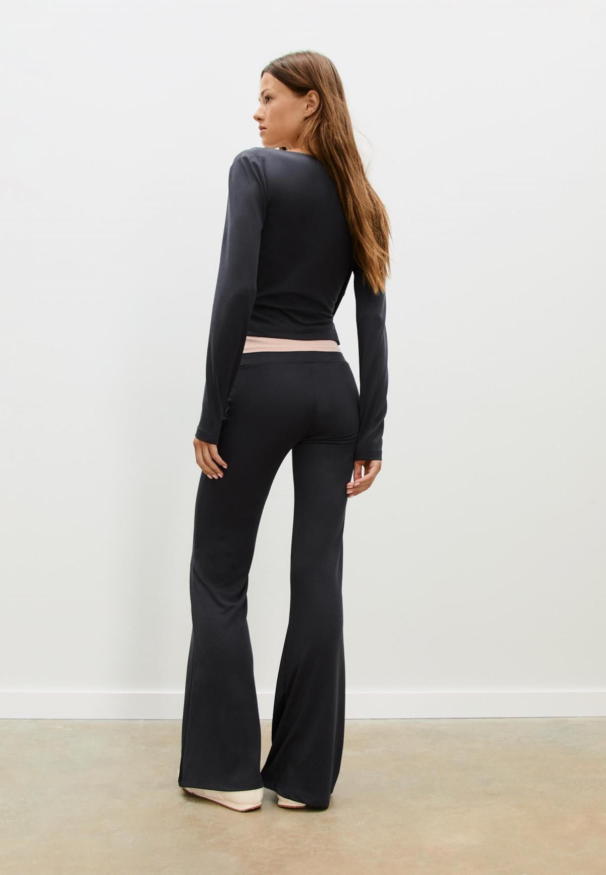 스트라디바리우스 소프트 모달 플레어 부츠컷 팬츠 8653/847 DARK GREY - 상세 이미지 5
