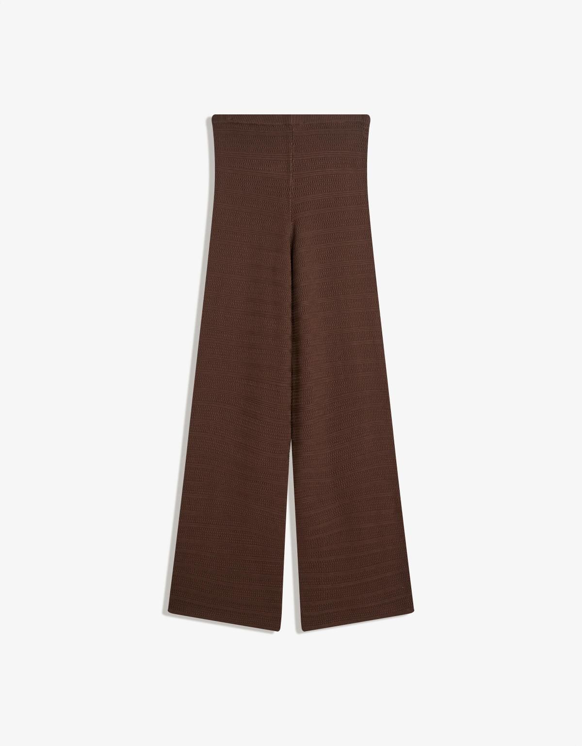 버쉬카 모던 오픈워크 와이드 팬츠 5202/623 BROWN - 상세 이미지 5