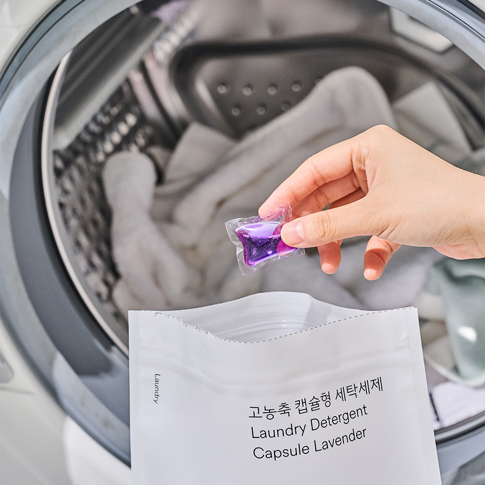 생활공작소 통돌이세제 드럼세탁기 캡슐세제 100개