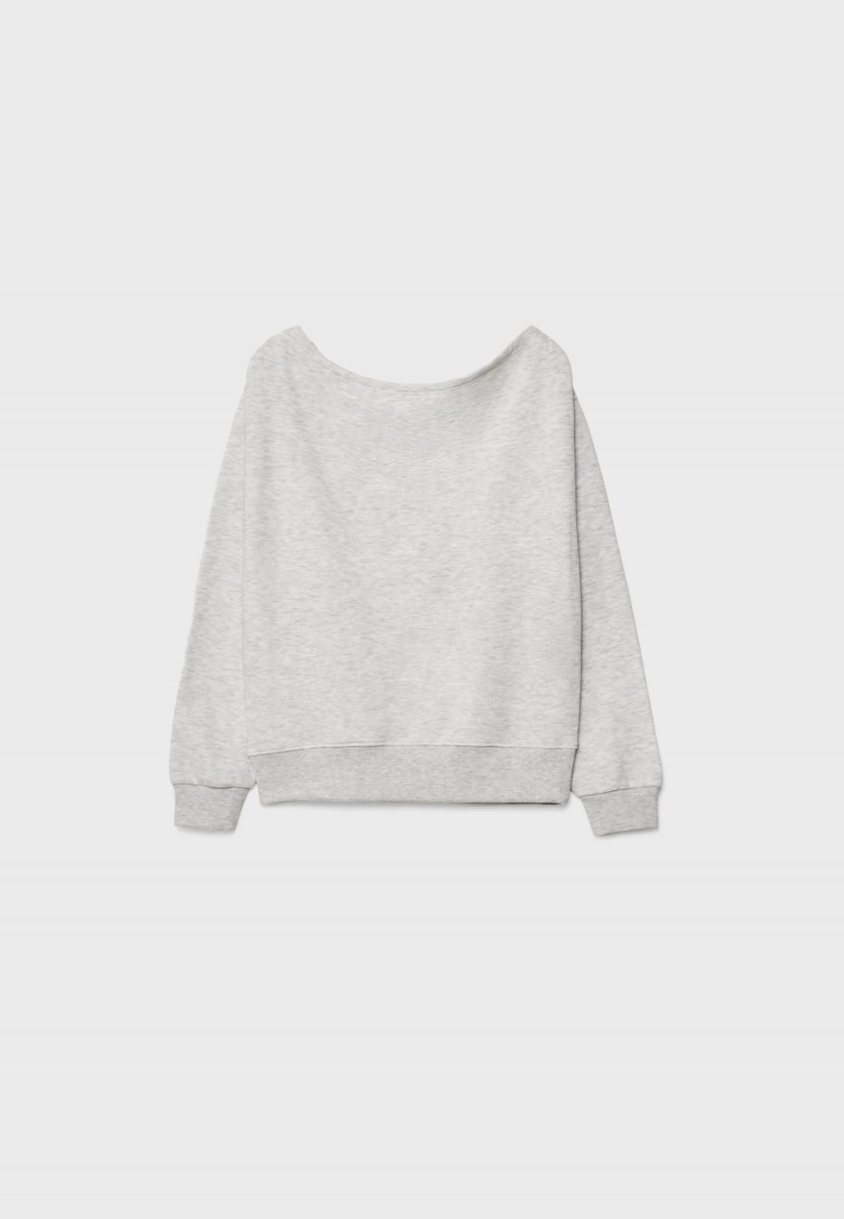 스트라디바리우스 체리 프린트 오프숄더 스웨트셔츠 8241/675 GREY MELANGE - 상세 이미지 2