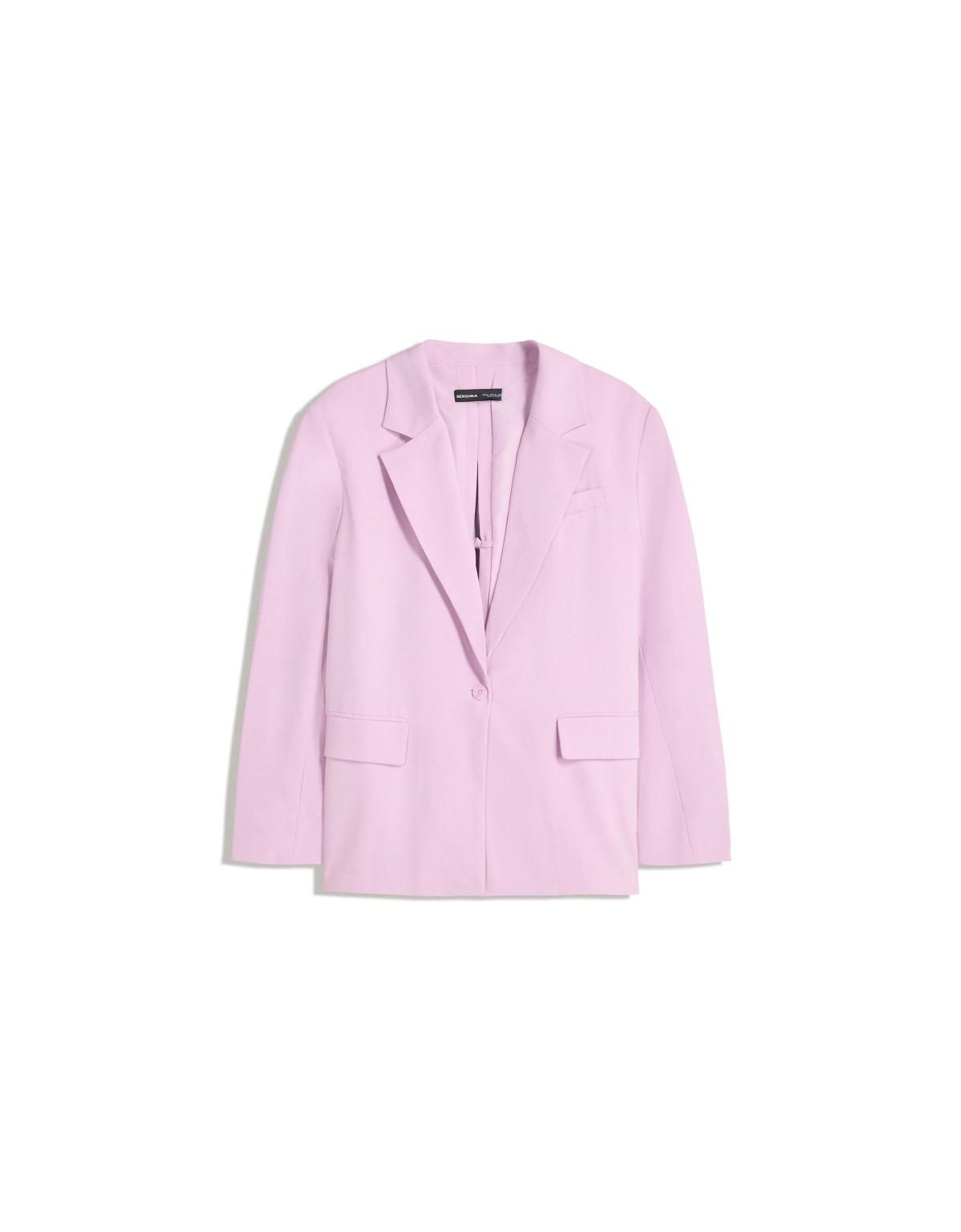 버쉬카 페미닌 백스트랩 테일러드 블레이저 6537/710 PINK - 상세 이미지 2