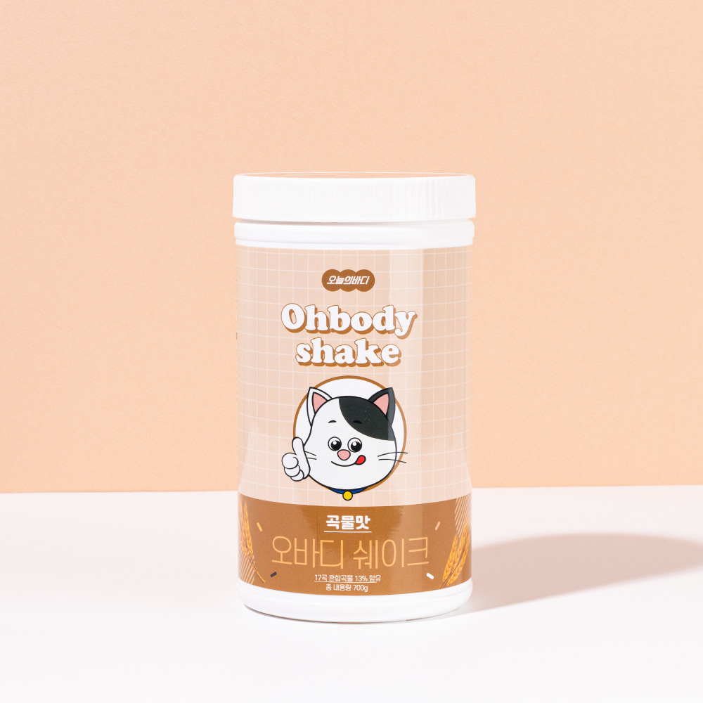 오늘의바디 오바디쉐이크 식사대용 단백질 쉐이크 곡물맛, 700g, 1개 - 상품 이미지