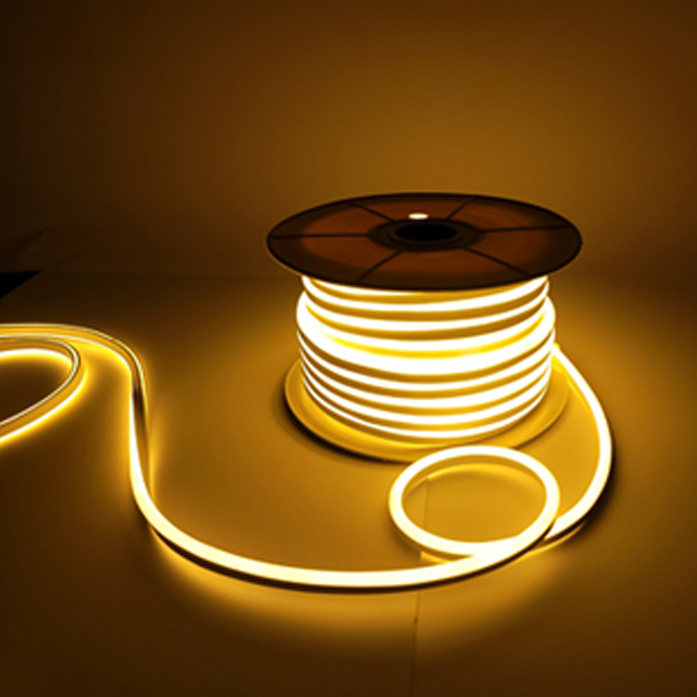 선세이브 LED 네온플렉스 10m AC 220V 전원포함 논네온 줄조명 웜화이트