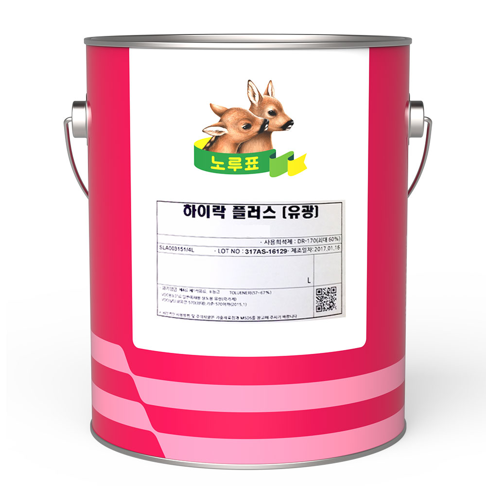 노루 하이락 플러스 락카페인트 목재용 상도 1L 유광백색 - 상품 이미지