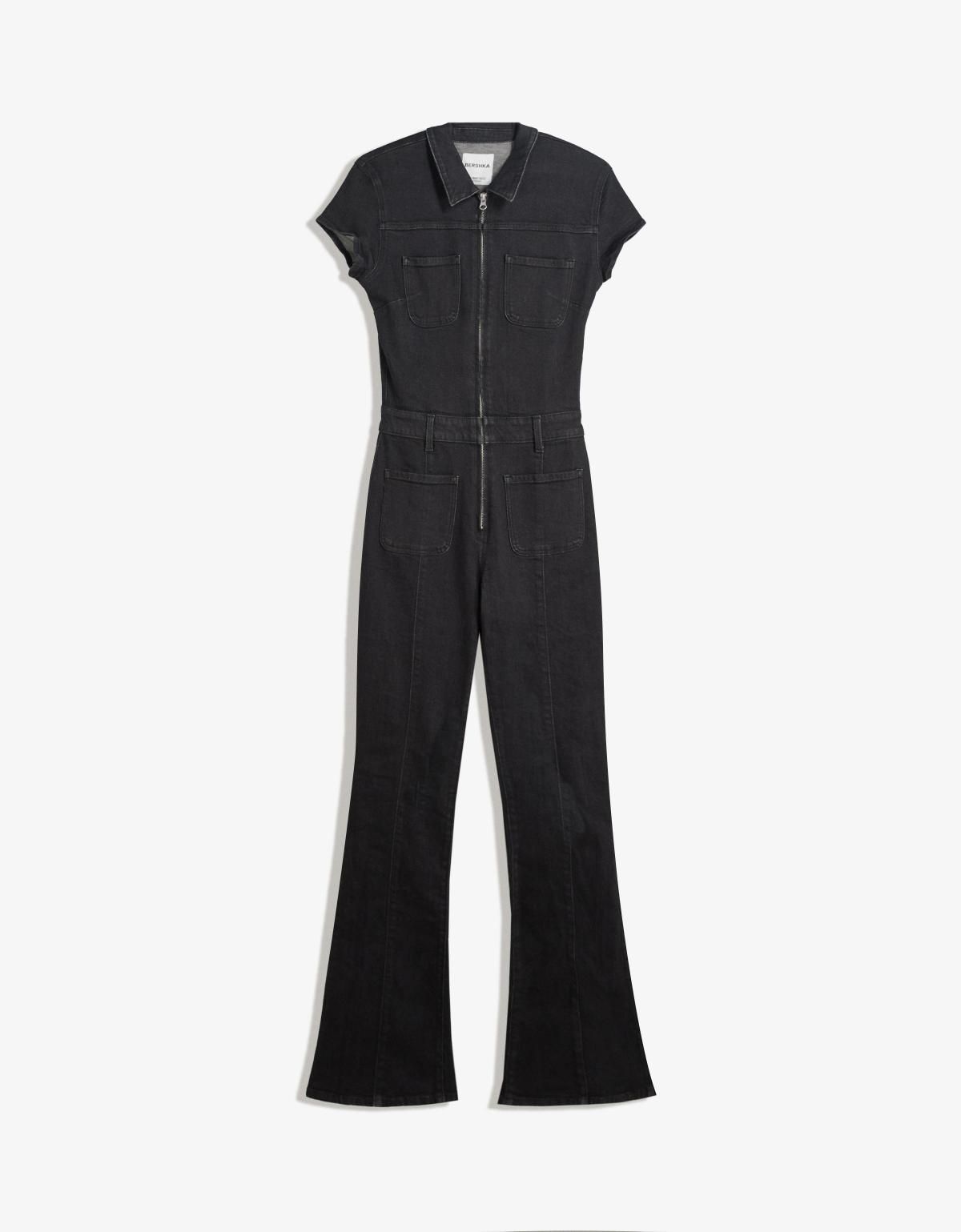 버쉬카 데님 유니크 점프수트 8499/534 BLACK - 메인 이미지