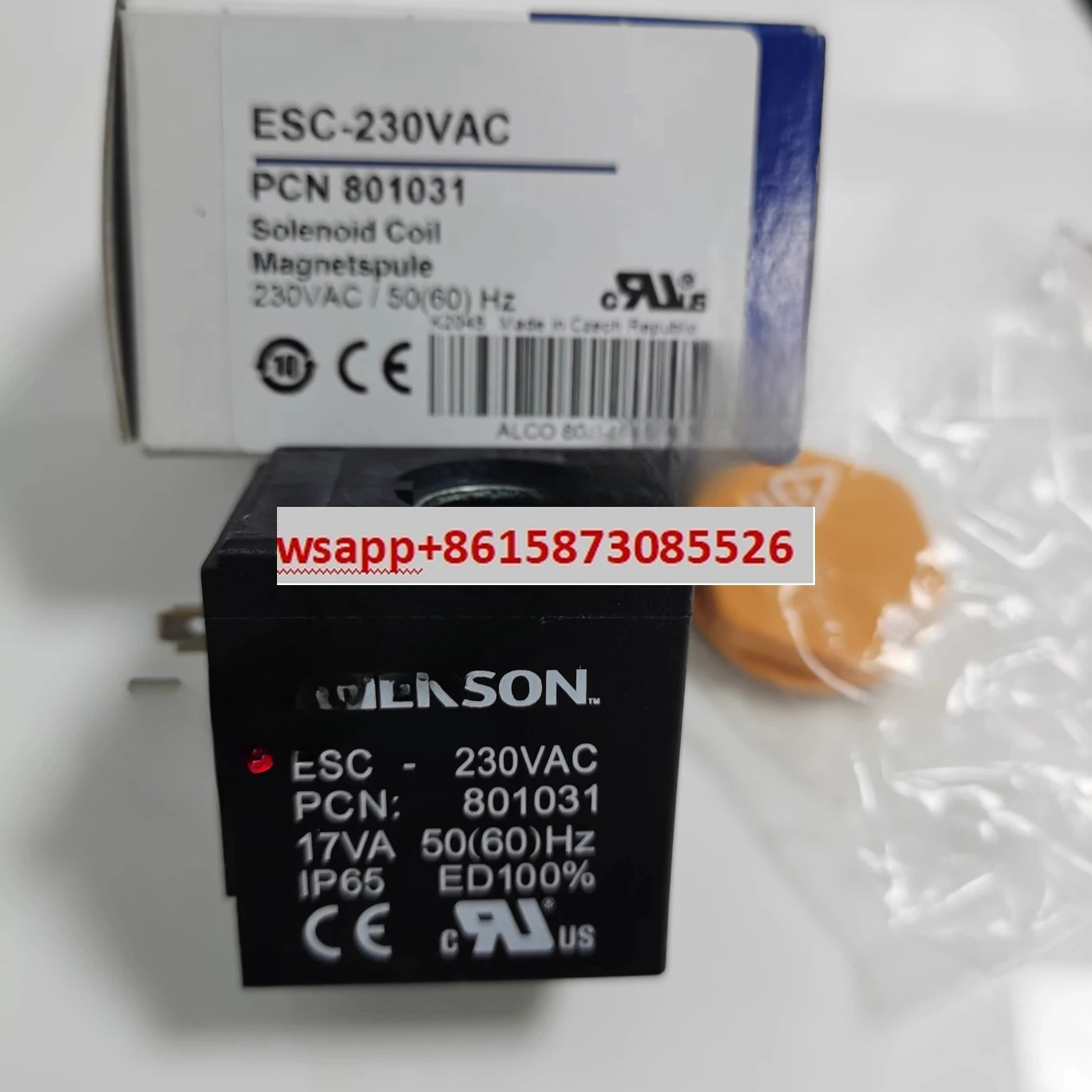 E-MER-SON 솔레노이드 밸브 코일 ESC-24VAC ASC3 ESC-230V 50-60HZ