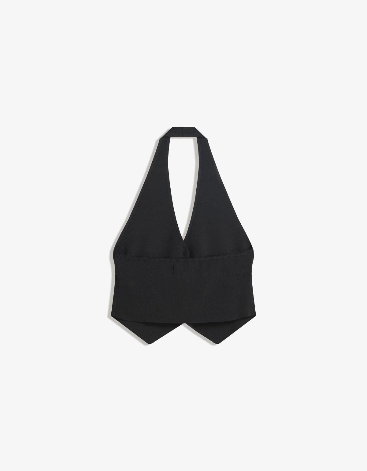 버쉬카 모던 홀터넥 베스트 8585/693 BLACK - 상세 이미지 5