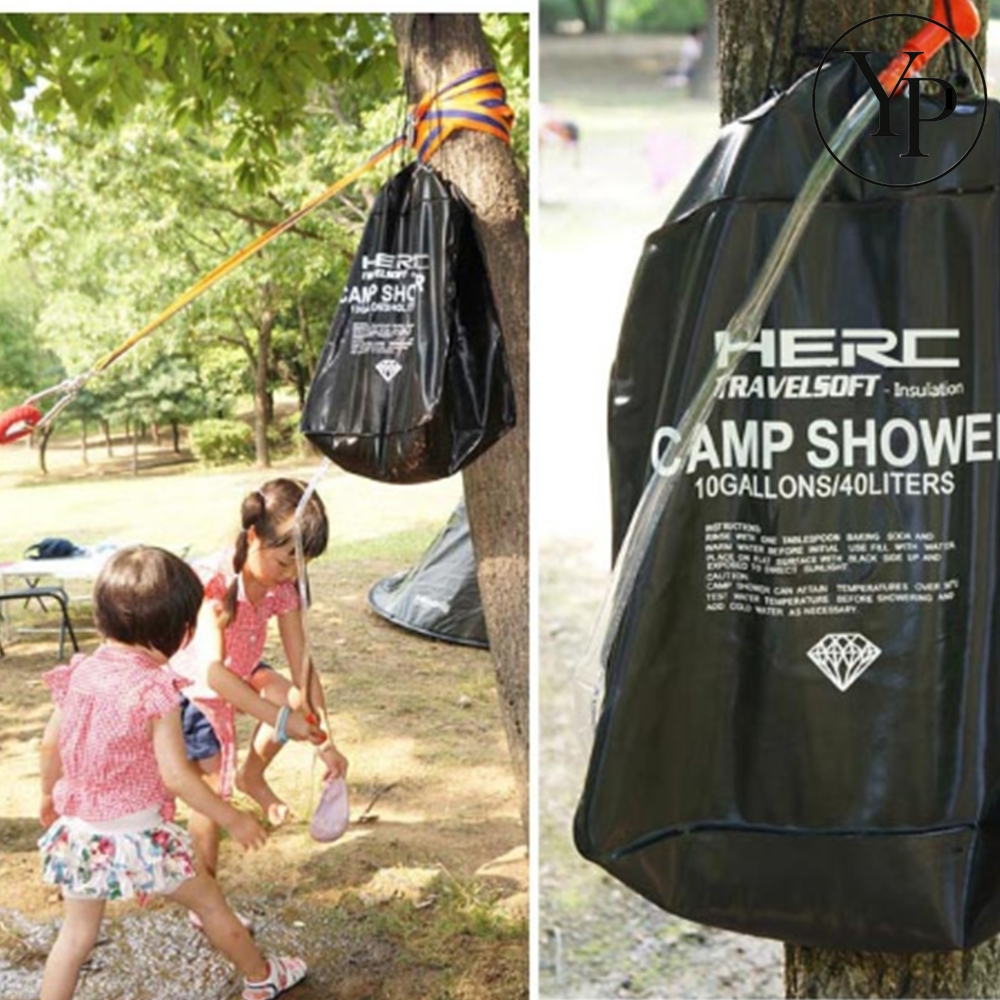 휴대용 간이 샤워기 캠핑 야외 팩가방 물통 워터백