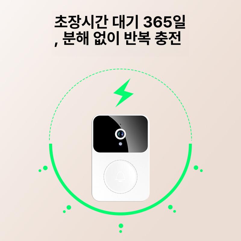 스마트 비디오 도어벨 X9 비디오폰 도어센서 센서벨 무선벨 해외 버전 - 상세 이미지 5