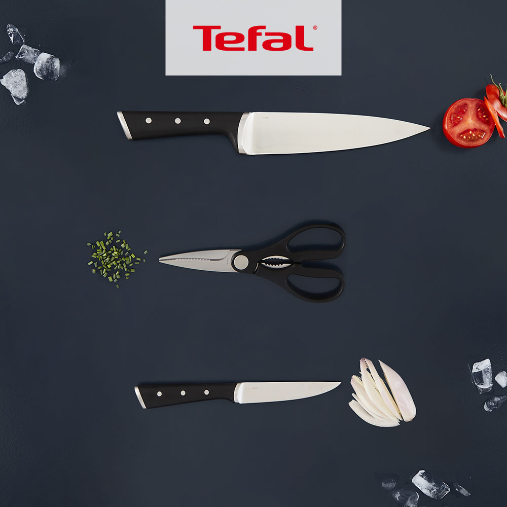 [3종세트] 테팔 셰프 주방칼 아이스포스 식도 20cm + 과도 11cm + 주방가위 - 상세 이미지 2