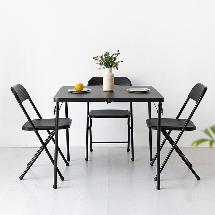 캠폴 캠핑 접이식테이블 4인세트 NT1320 블랙 5648.8906