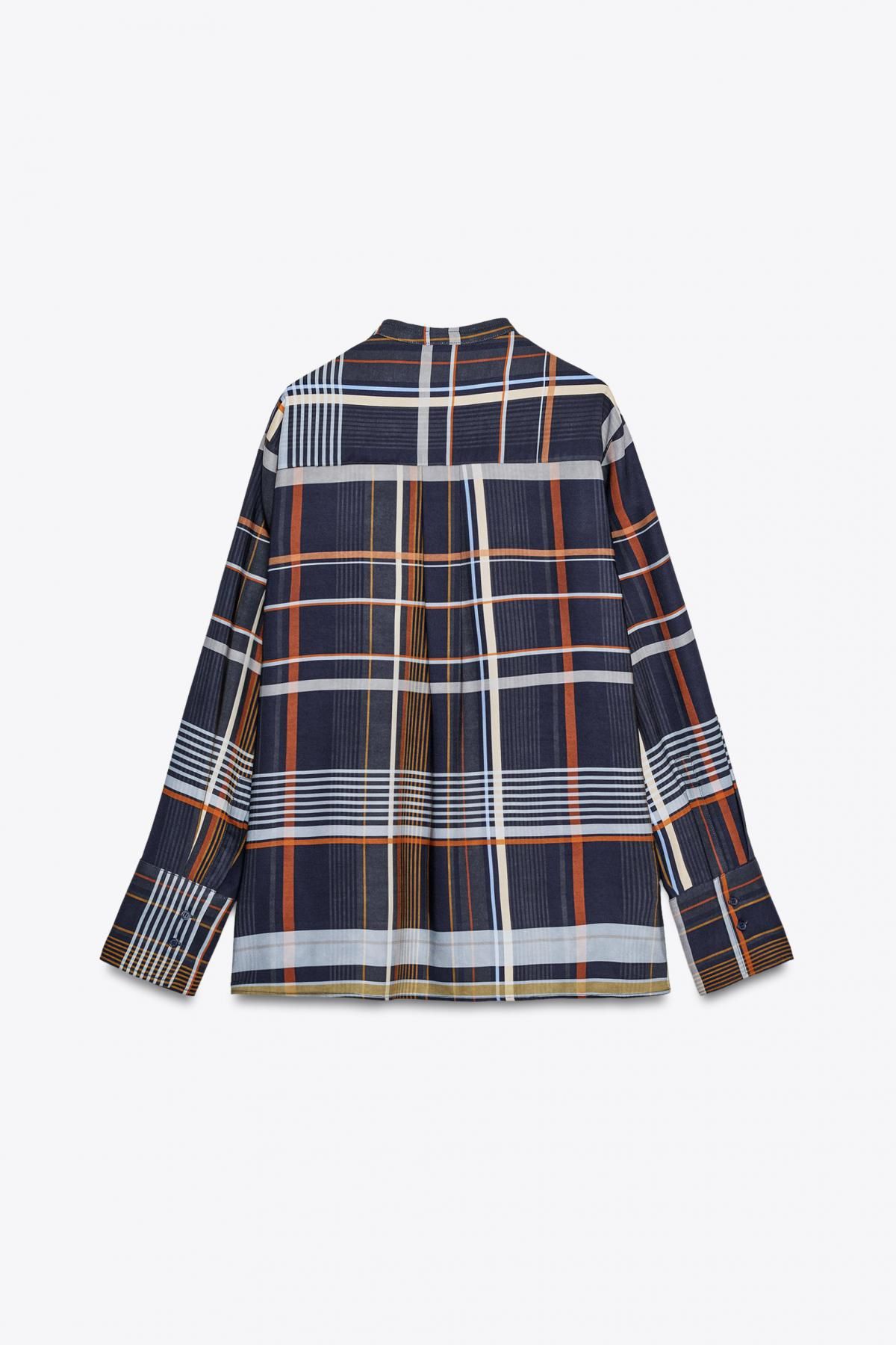 자라 오버핏 포켓 체크 셔츠 8380/033 MULTICOLOURED - 상세 이미지 3