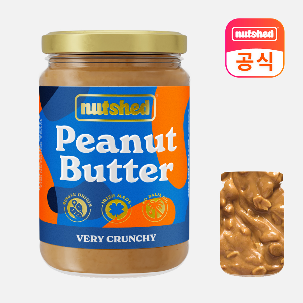 넛셰드 고단백 무첨가 설탕무첨가 땅콩버터 베리 크런치 290g 무가당 피넛버터 땅콩잼 땅콩스프레드