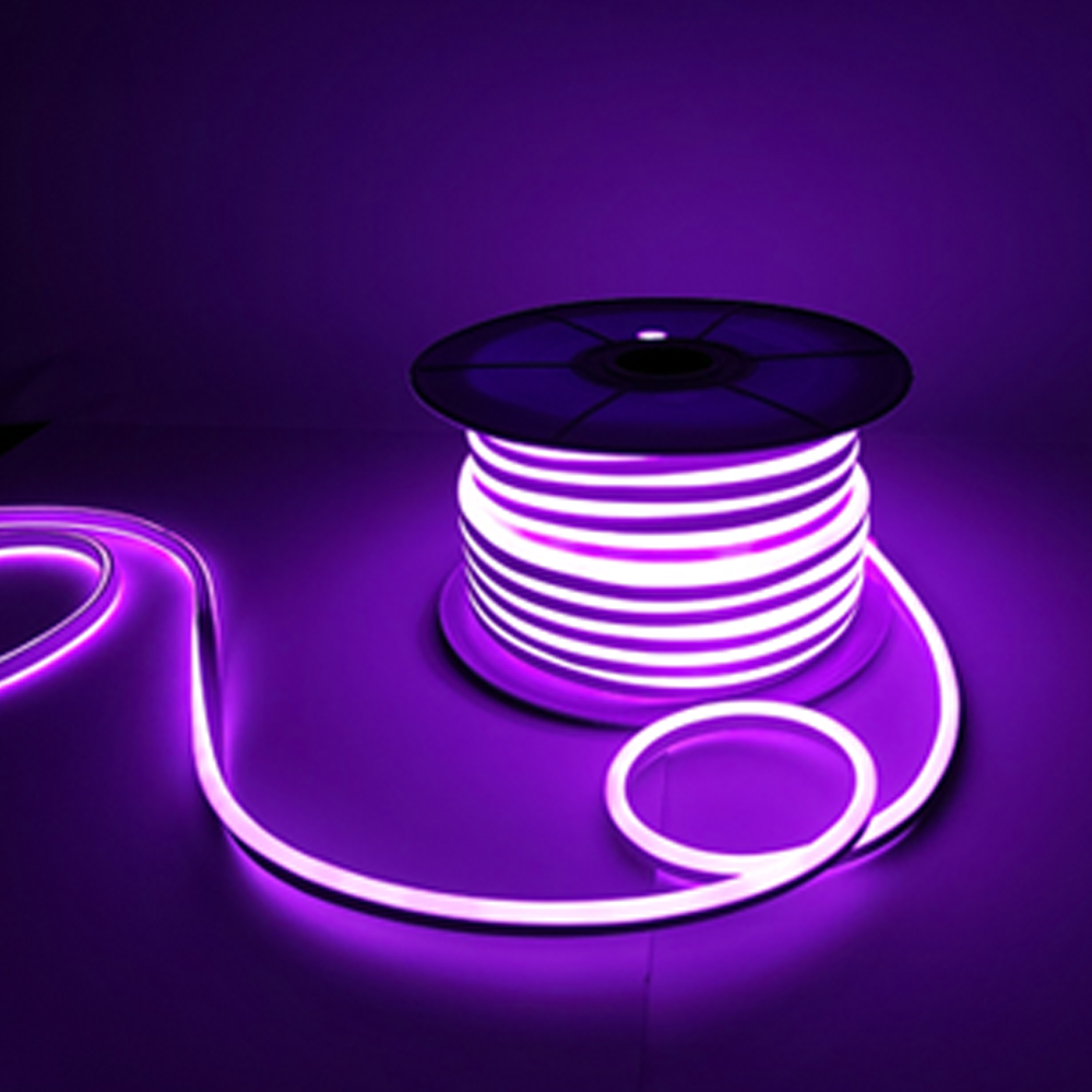 선세이브 LED 네온플렉스 10m AC 220V 전원포함 논네온 줄조명 퍼플