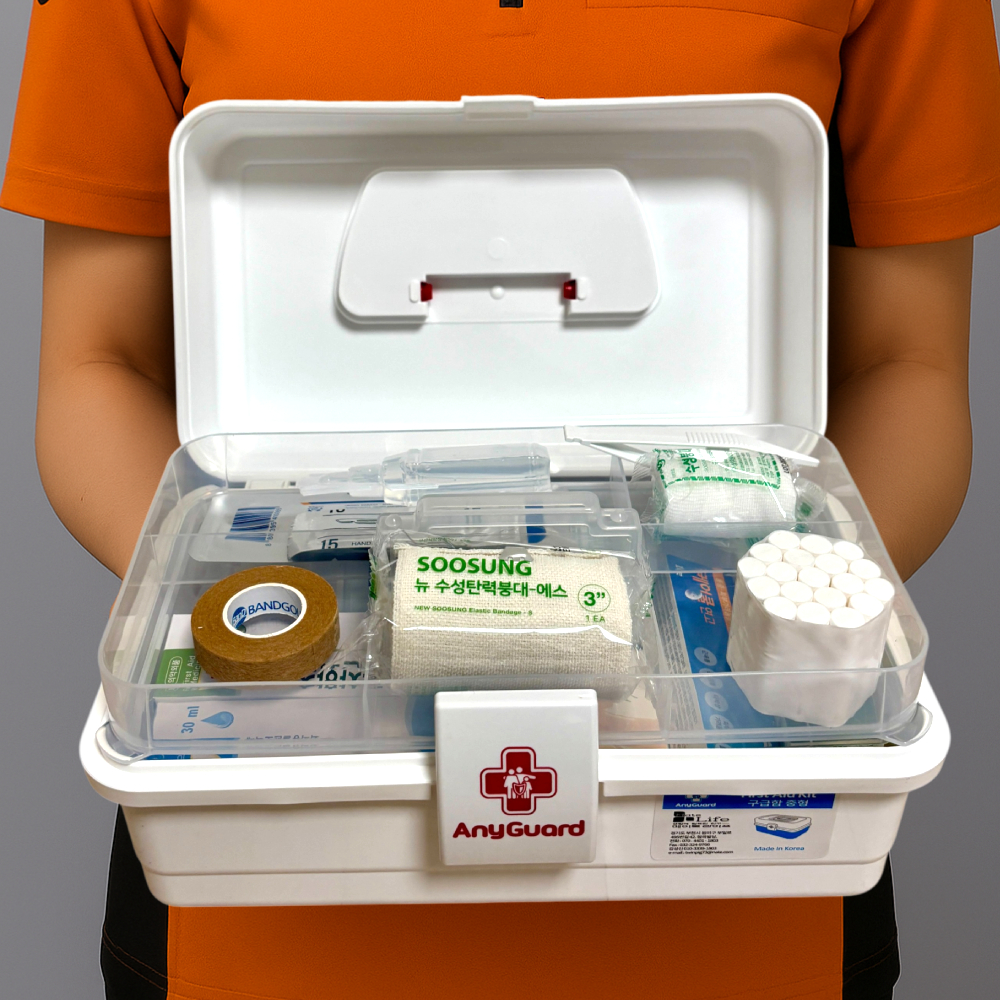 (21종) 중형 가정용 휴대용 구급함 구급상자 FIRSTAIDKIT 응급처치키트 구급가방 - 상품 이미지