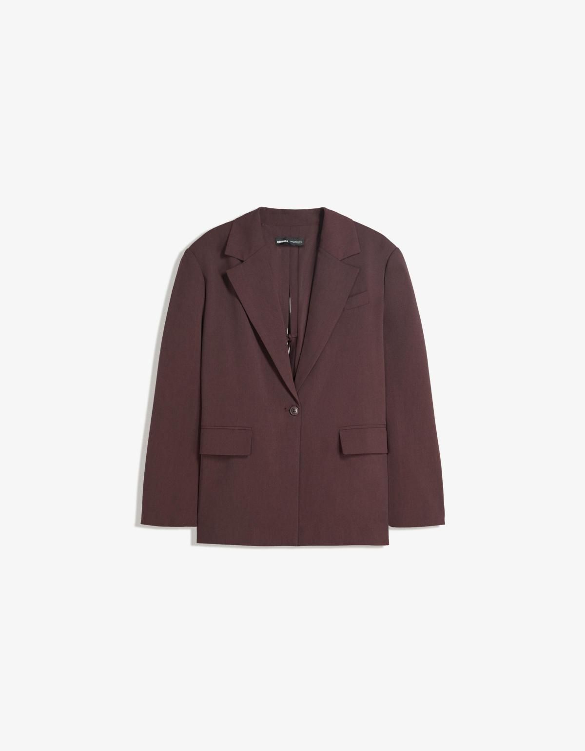 버쉬카 테일러드 백스트랩 블레이저 6537/710 BROWN - 상세 이미지 2