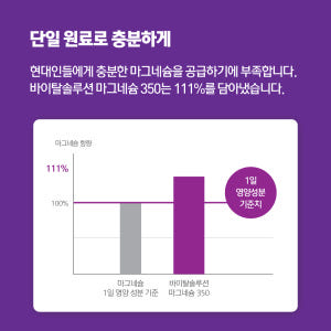 바이탈솔루션 마그네슘 350 60정, 1개 맛있게 먹은 솔직 후기 - 상품 이미지 4