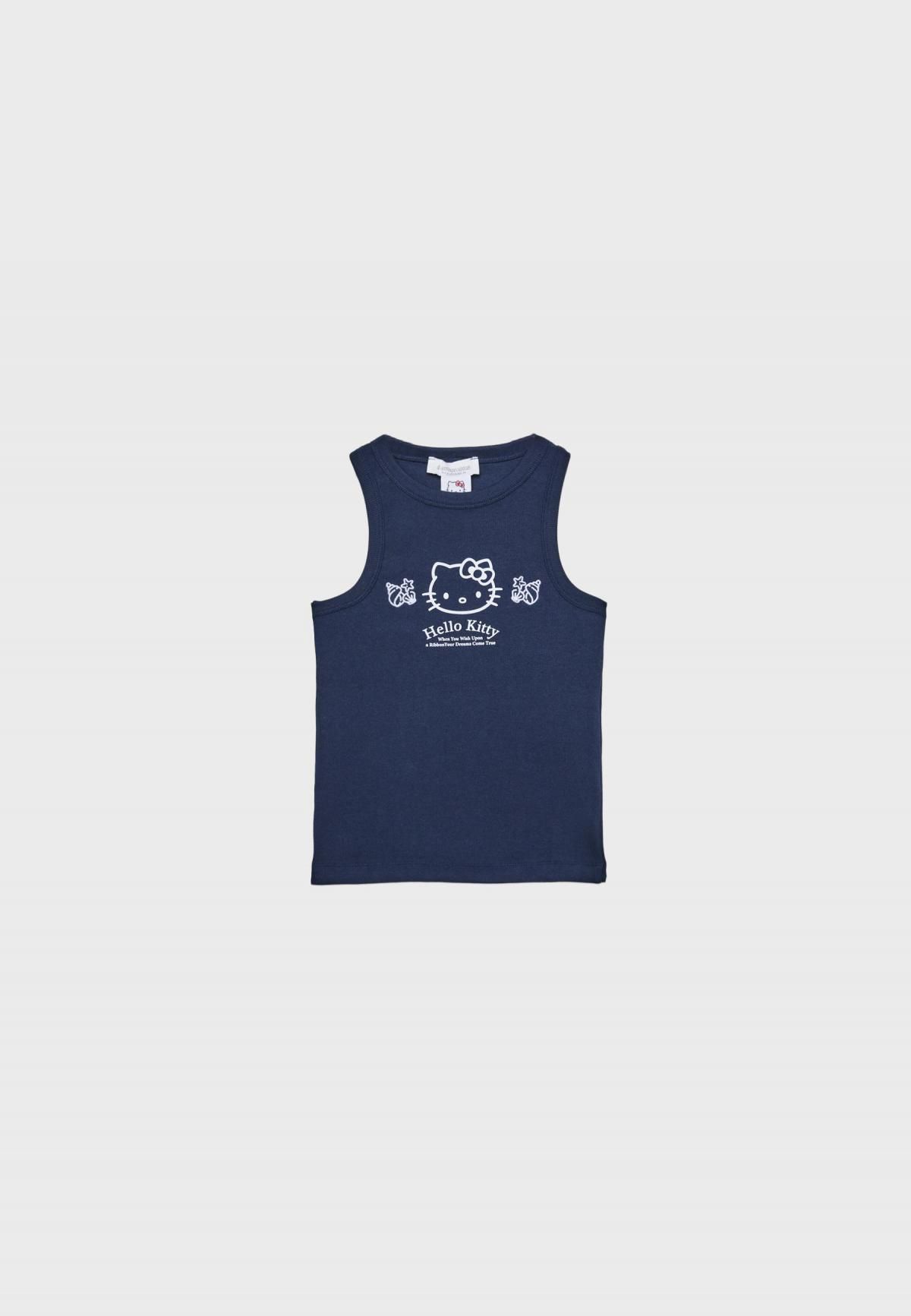 스트라디바리우스 헬로키티 레이서백 민소매 티셔츠 6647/540 NAVY BLUE - 상품 이미지