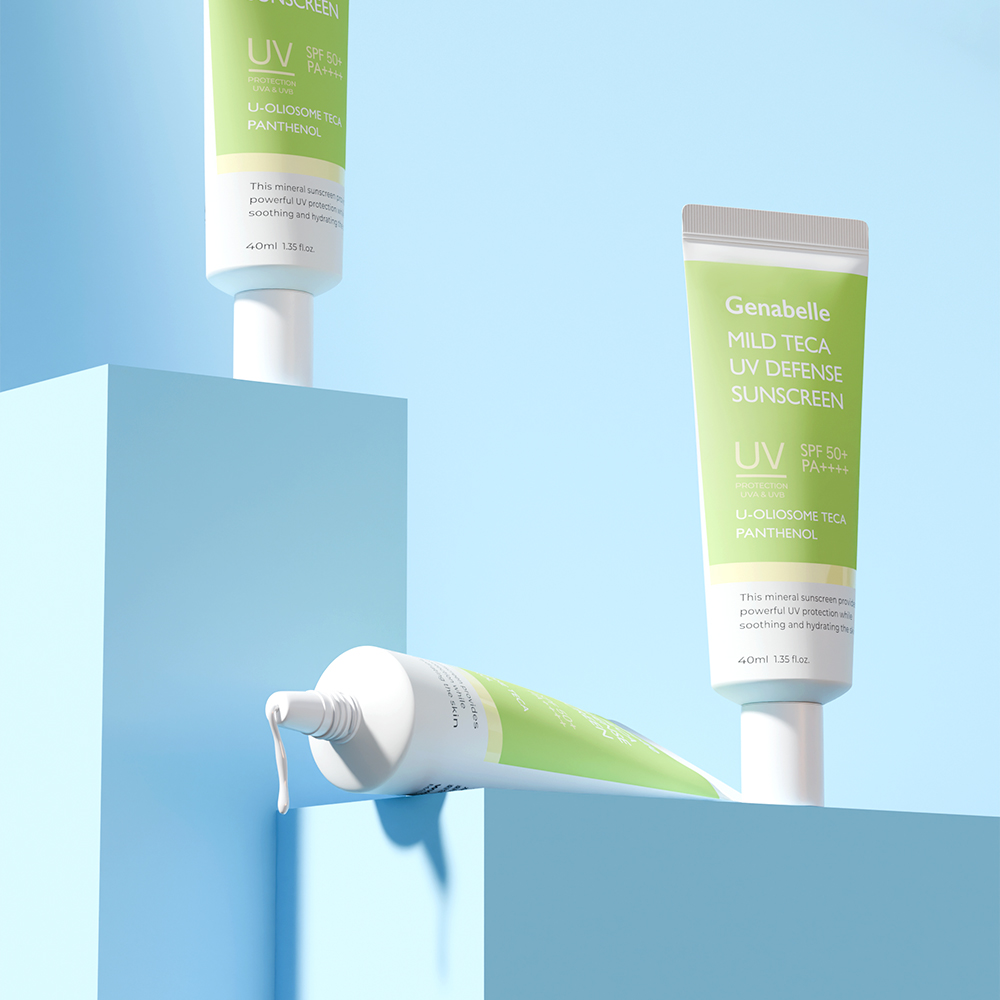 [1+1/미니폼+샤쉐3매] 제나벨 마일드 테카 UV 디펜스 선크림 SPF + PA + + + + 40ml, 2개 - 상세 이미지 4