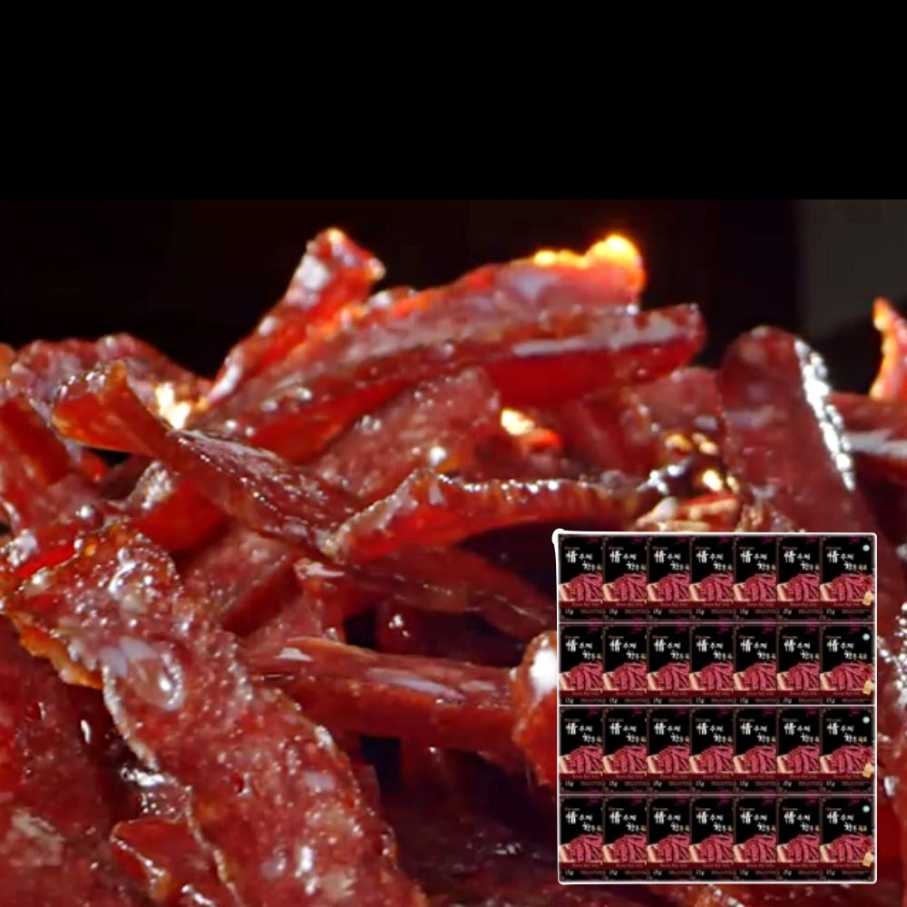 정 수제 1등급 한우 육포 28봉 국내산 쇠고기육포