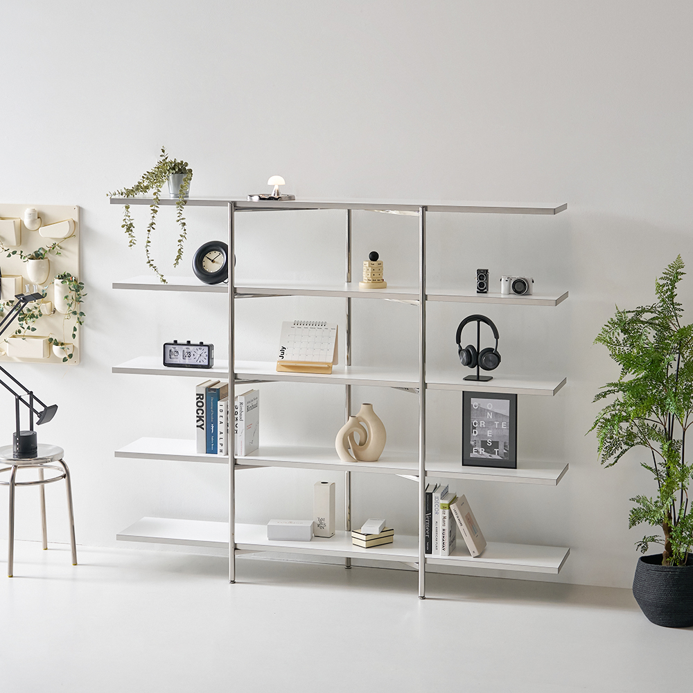 케이시 5단 미드센츄리 높은 선반