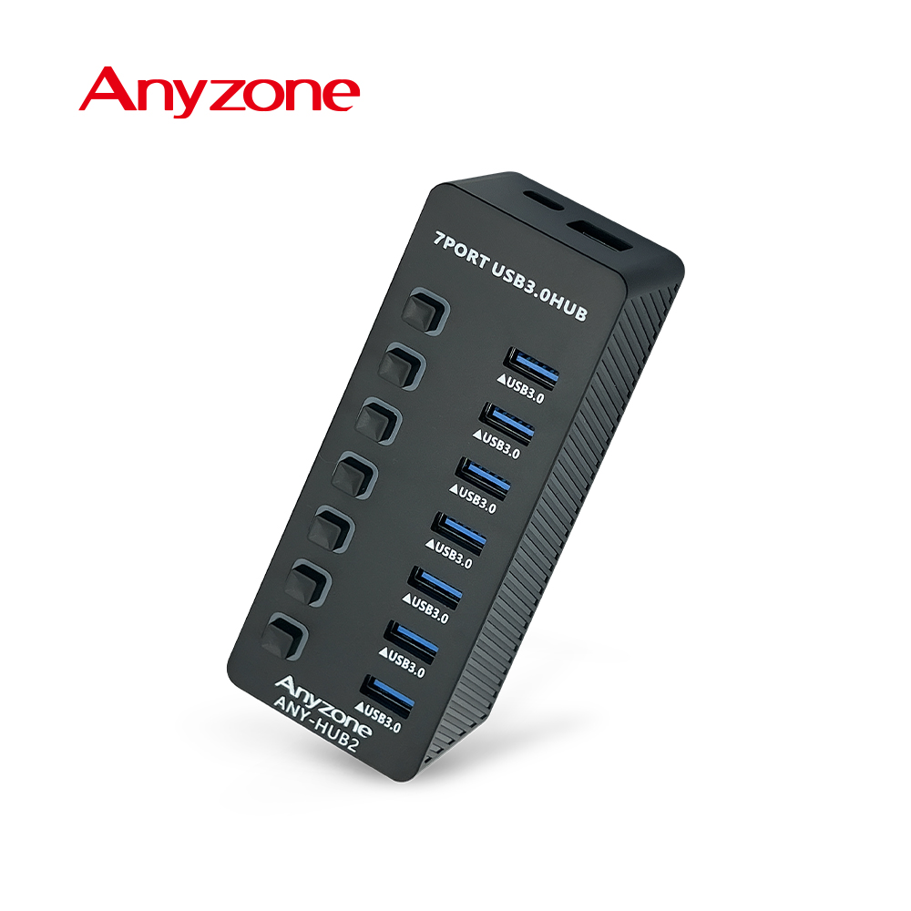 애니존 USB 3.0 A타입 허브 7포트 블랙 무전원 (어댑터별매) ANY-HUB2 - 상세 이미지 4