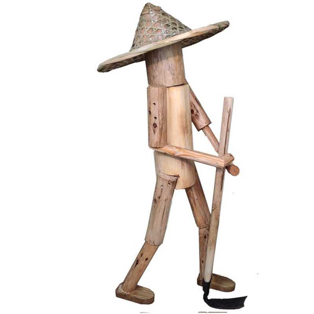 정원 인테리어 원목 허수아비 장식 야외 조형 소품 A형 인형(높이 65cm) - 상품 이미지