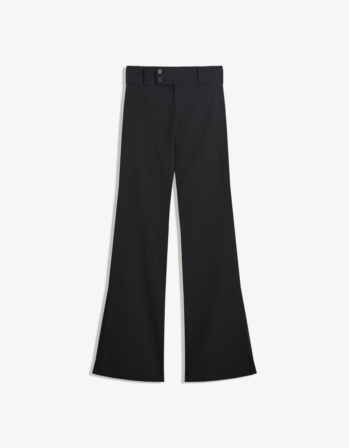 버쉬카 부츠컷 테크니컬 뱅갈린 슬랙스 팬츠 5112/741 BLACK - 메인 이미지