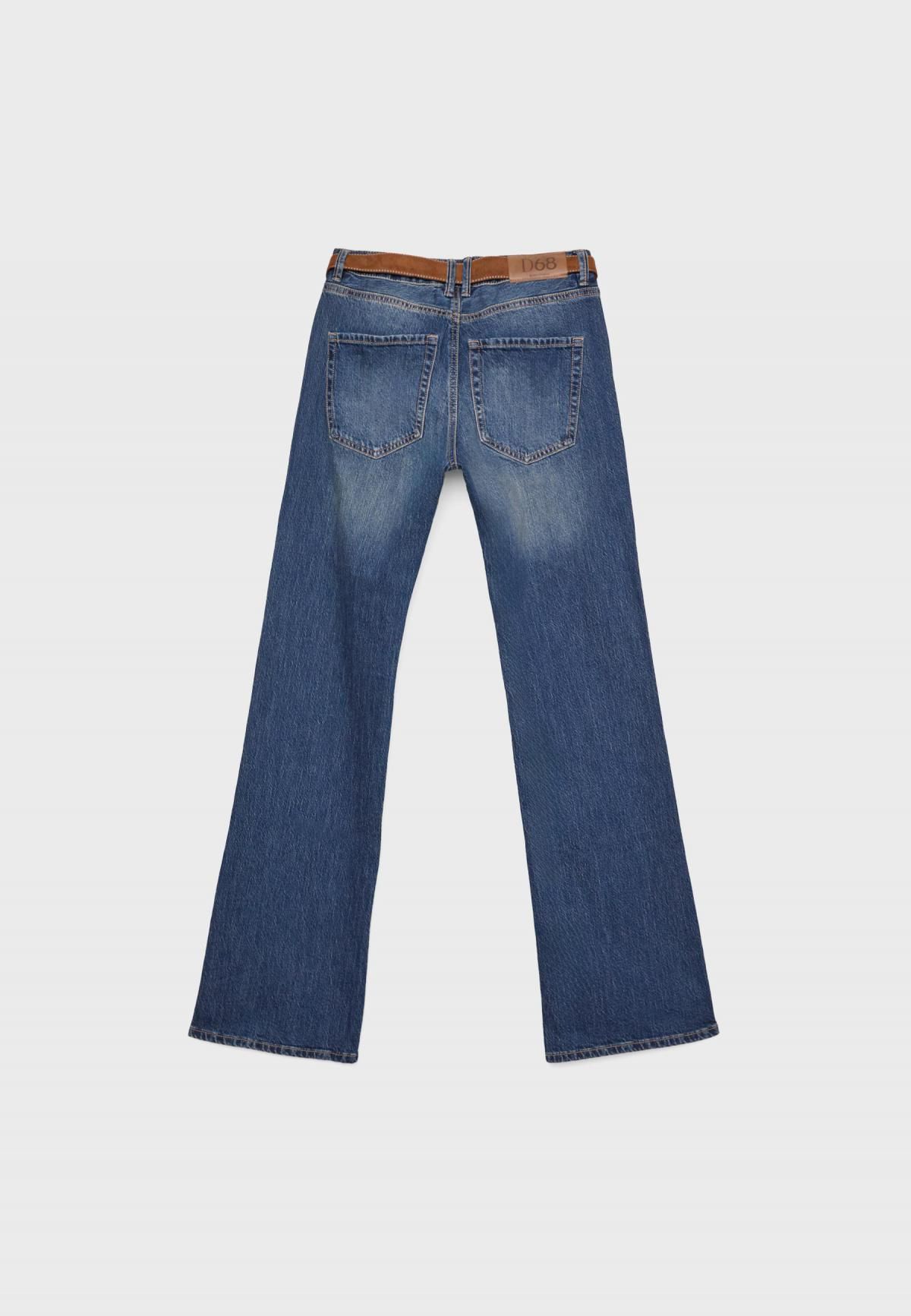 스트라디바리우스 트렌디 벨트 부츠컷 진 4868/663 MEDIUM DENIM WASH - 상세 이미지 2