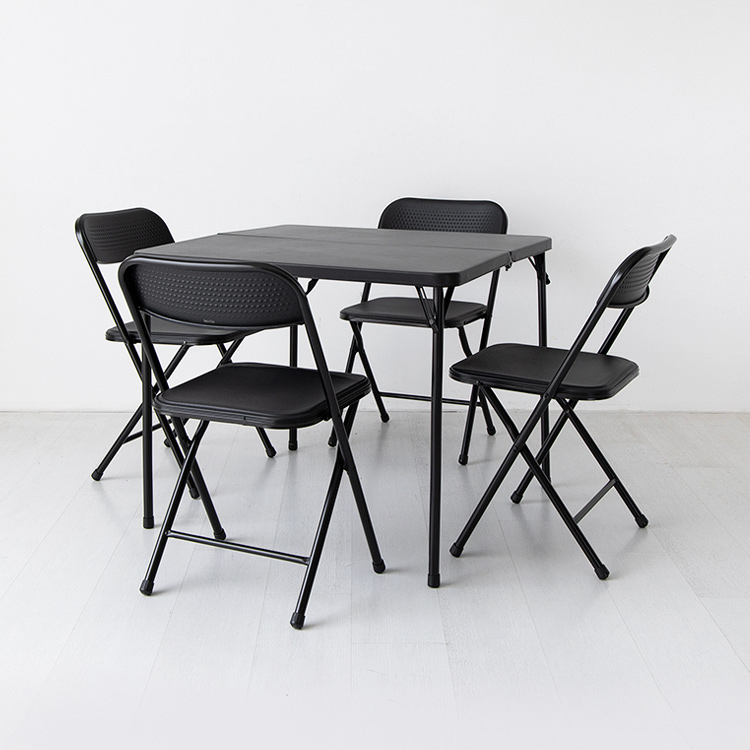 캠폴 캠핑 접이식테이블 4인세트 NT1320 블랙 5648.8906