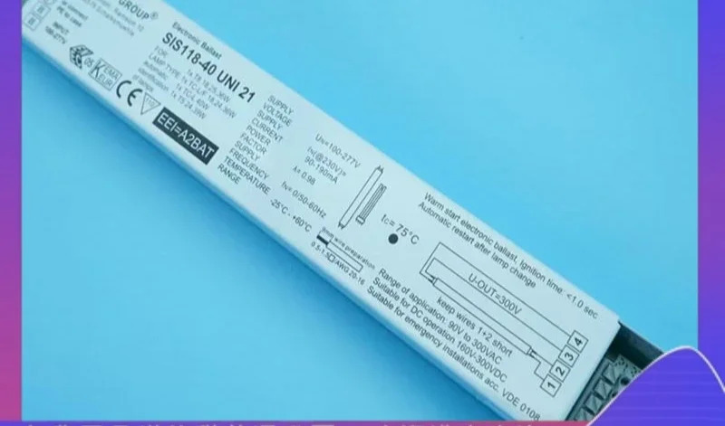 HEP 밸러스트 SIS118-40 UNI T8 20W30W40W T5 24W39W100-277V 넓은 전압
