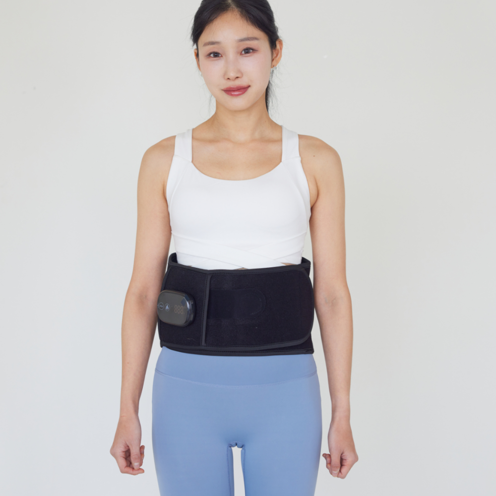 온담셀 허리 찜질기 배 복부 무선 온열 찜질기 발열 복대 휴대용 온열기 벨트